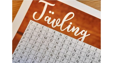 Ordpussel tävlingen avslutad